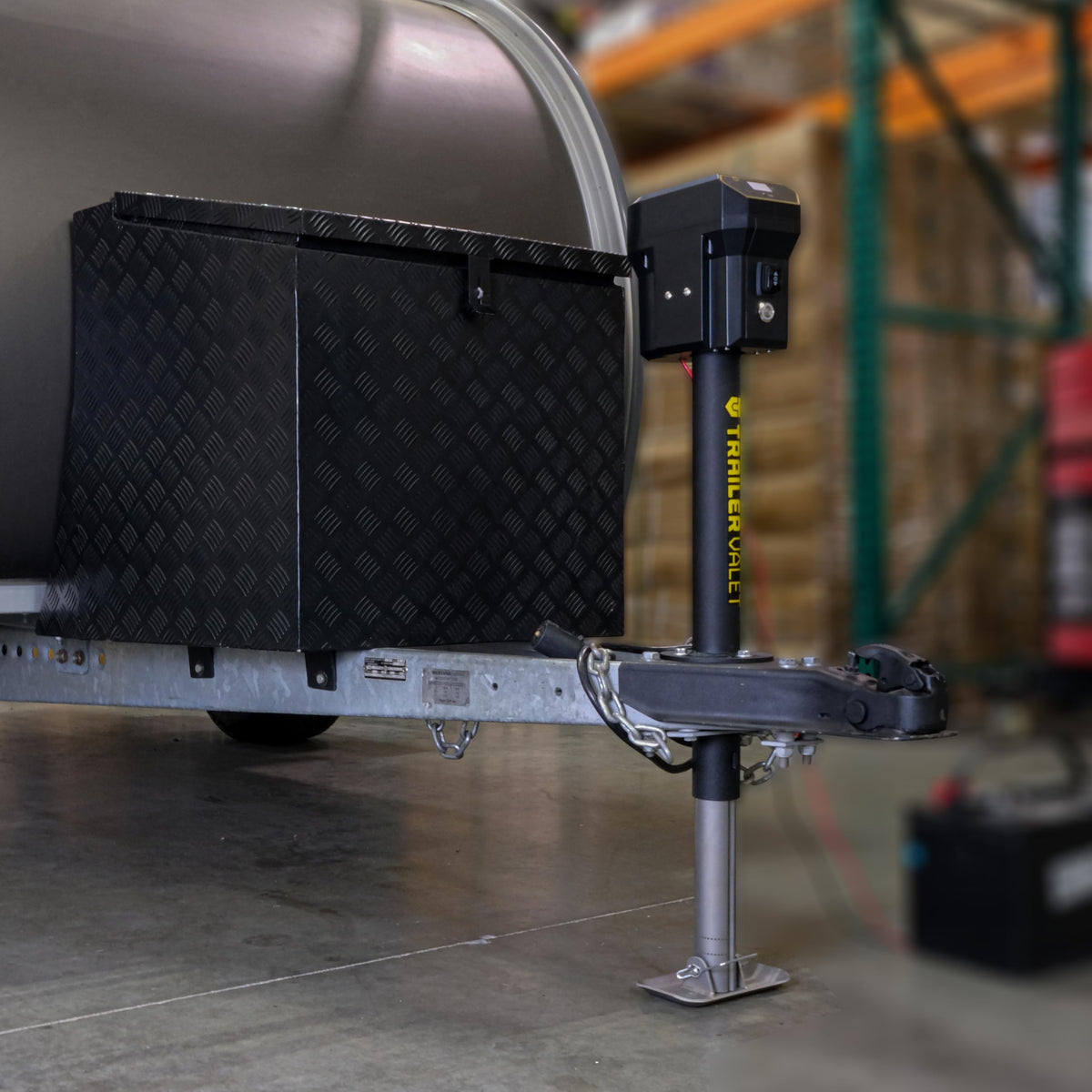 Electric Trailer Jack with Tongue Weight Scale, 3,500 LB Lift Capacity P69473