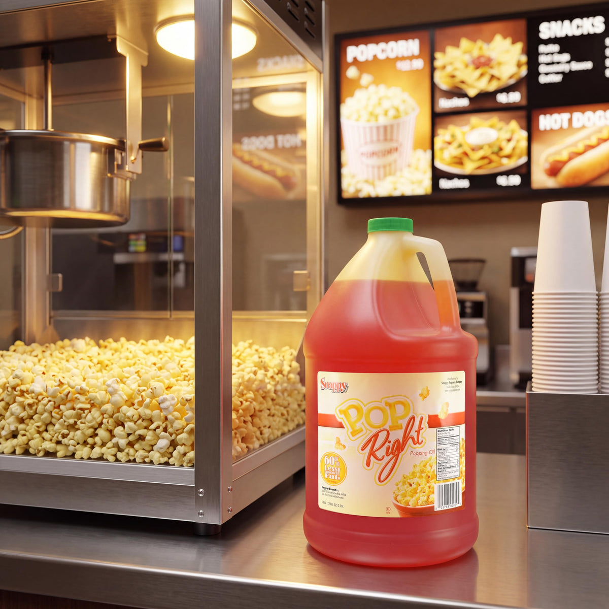 Butter Flavored Popcorn Oil 1 Gallon 4 Pack Z9180