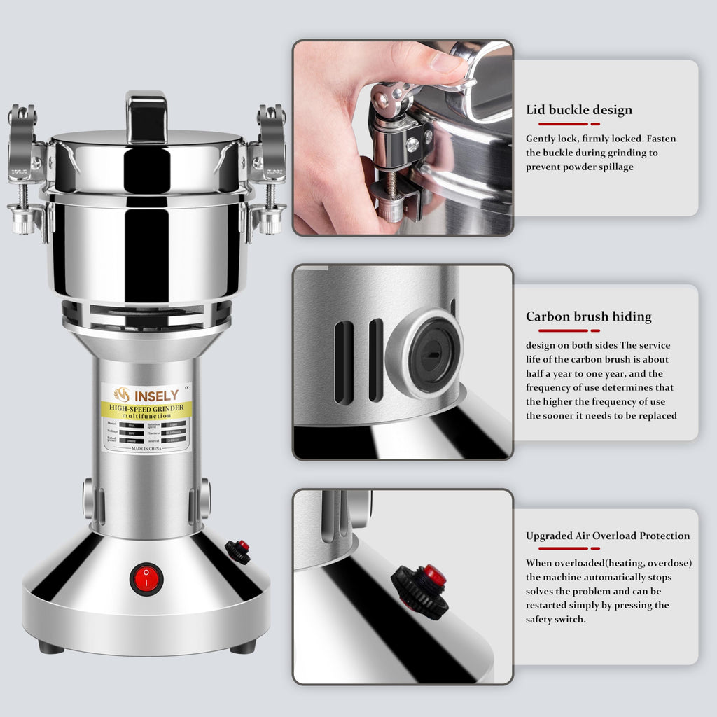 150g Electric Stainless Steel Grain Mill W485