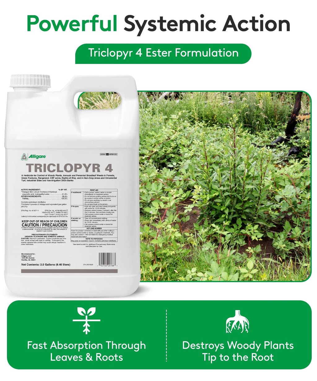 Triclopyr 4 Herbicide 2.5 Gallon F620223