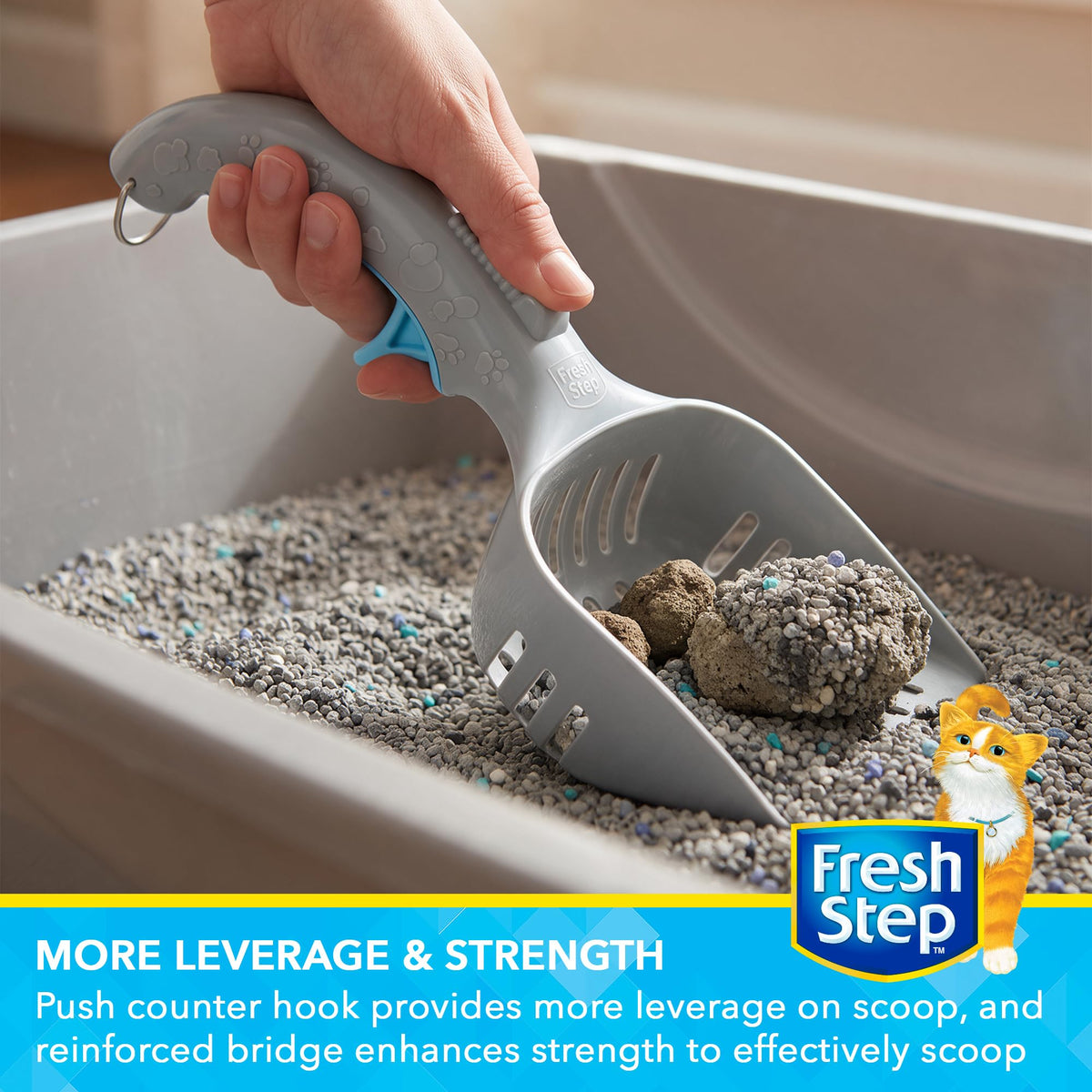 Cat Litter Scoop with Ergonomic Handle, 2-Pack Z8192