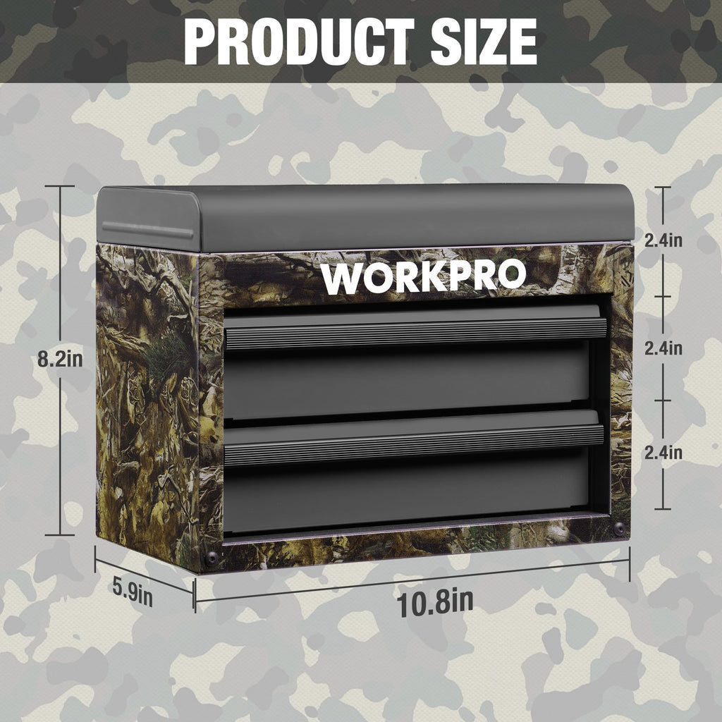 Metal Mini Tool Box with 2 Drawers W689174