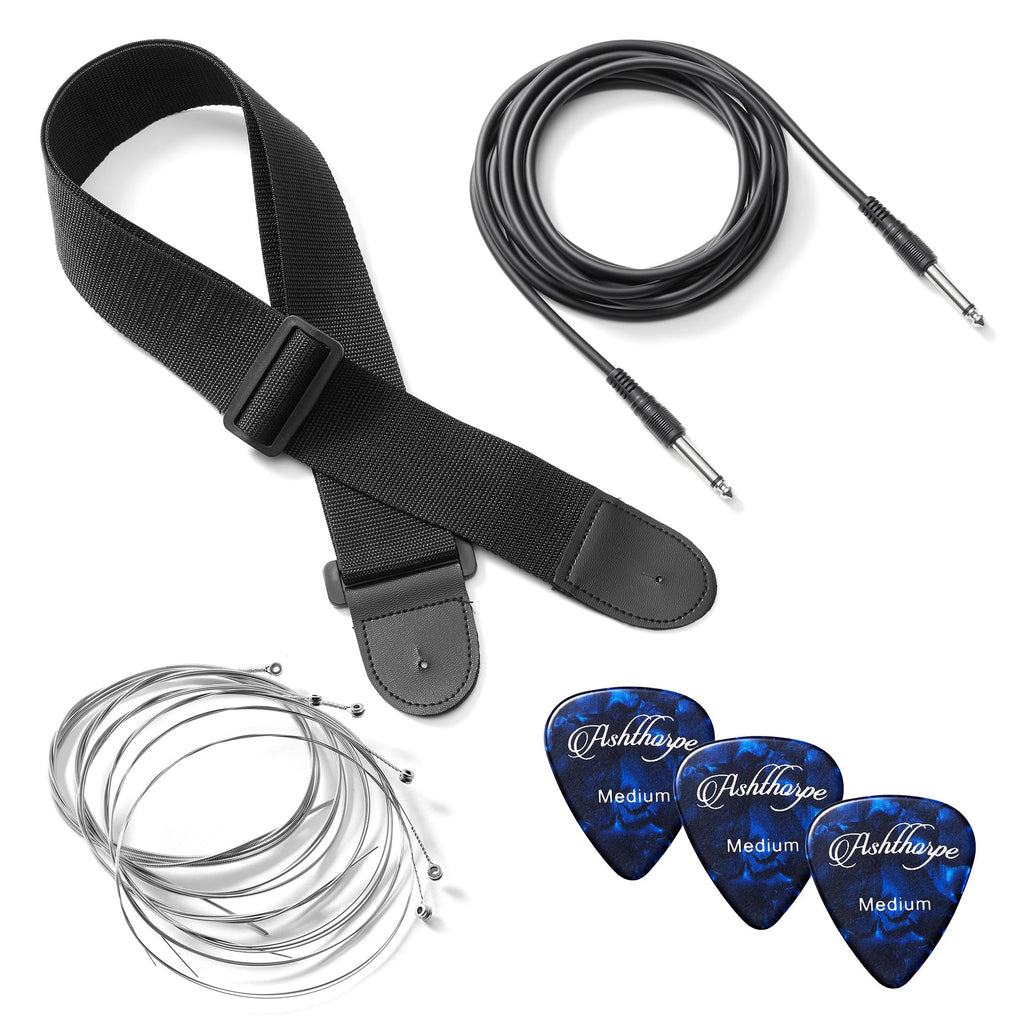 30-inch Kids Electric Guitar Beginner Kit with Amplifier, Blue J599