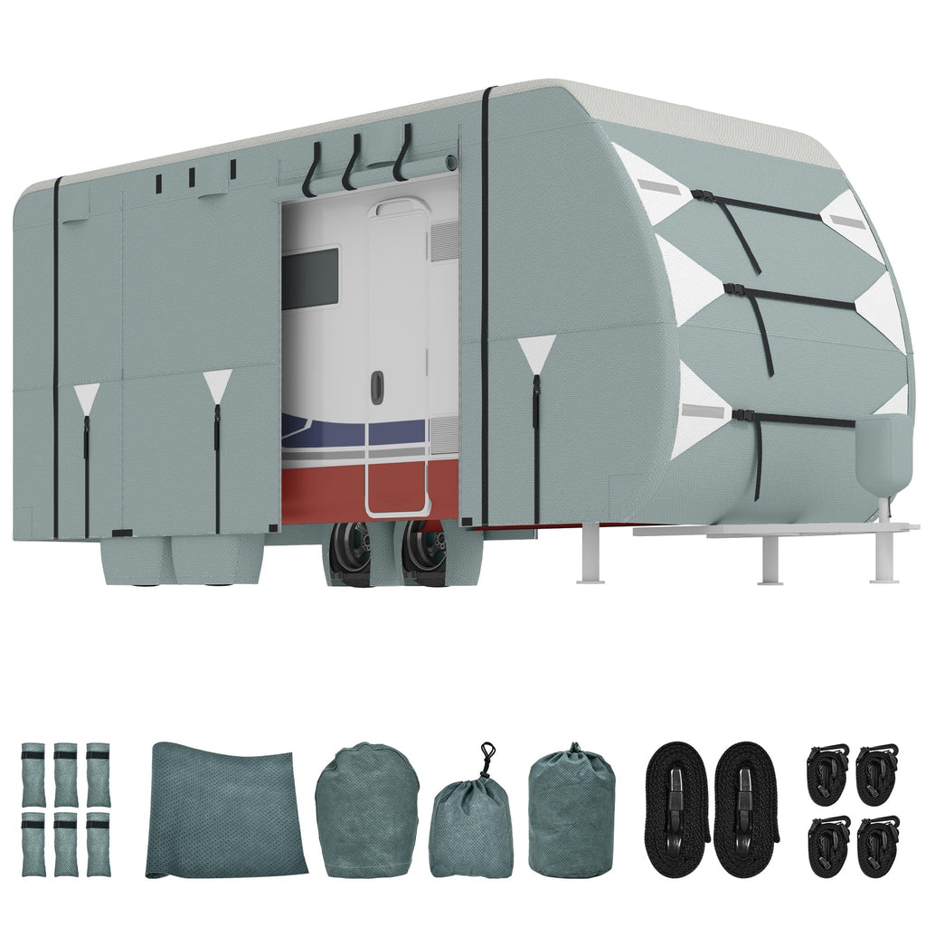 20-22FT Waterproof Rip-Stop Travel Trailer Cover B5648