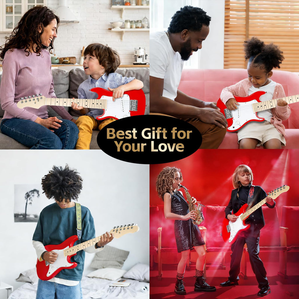 30in Kids Electric Guitar Starter Kit with 5W Amp and Gig Bag E4406