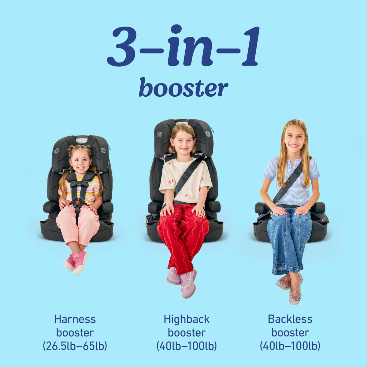 3-in-1 Harness Booster Car Seat F540