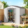 7' x 4' Metal Outdoor Storage Shed P375919