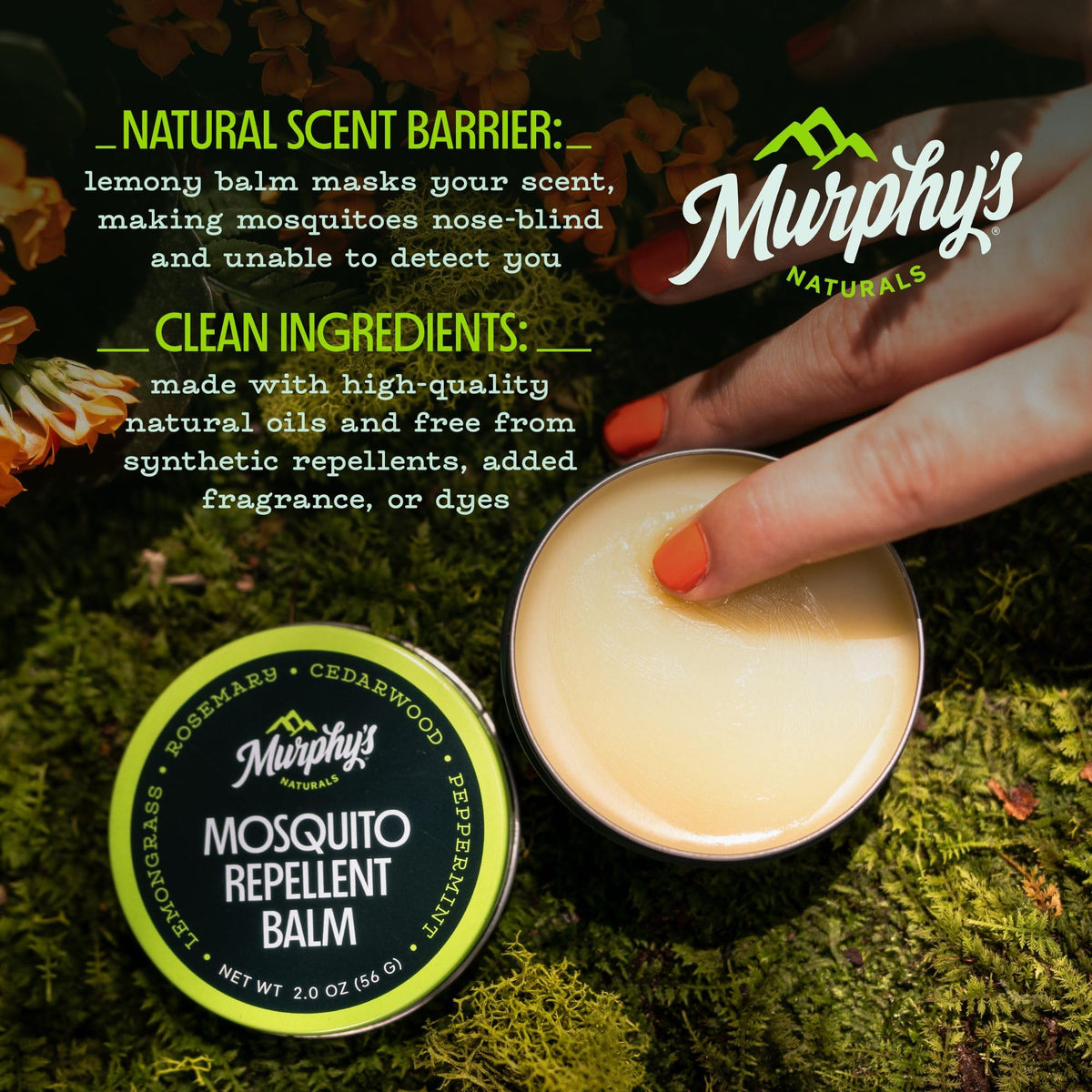 Plant-Based Mosquito Repellent Balm 2 oz K9164