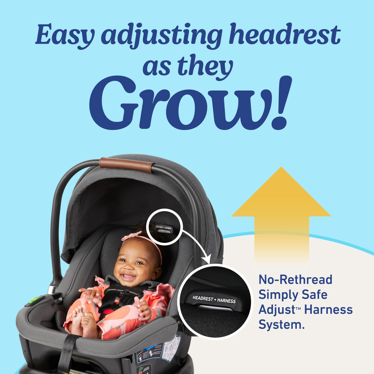 Infant Car Seat with Canopy, Rear Facing, Lightweight Q361851