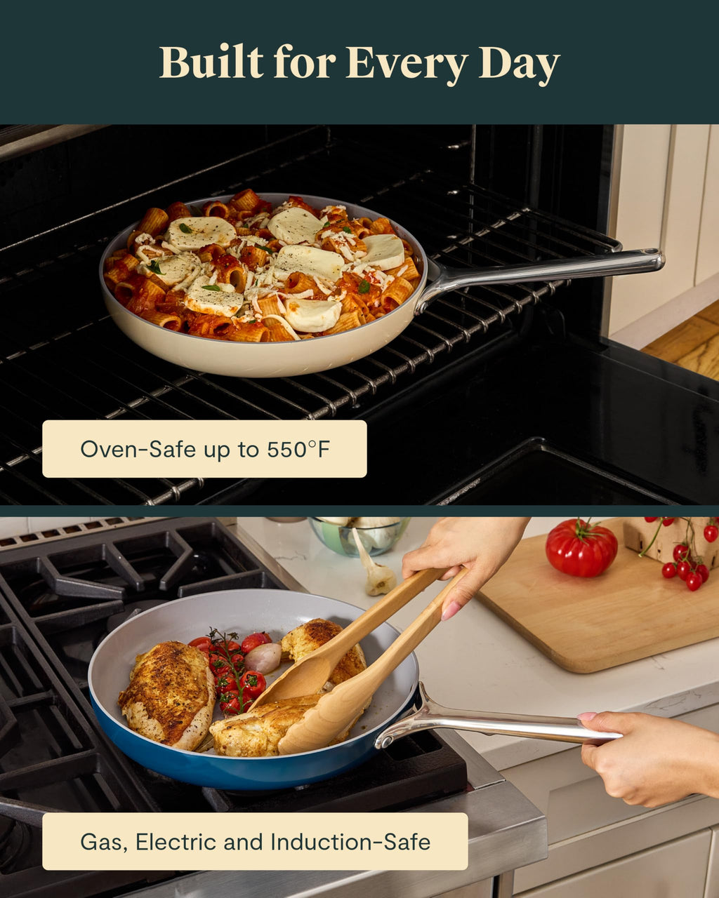 Fry Pan Set with Glass Lids M565