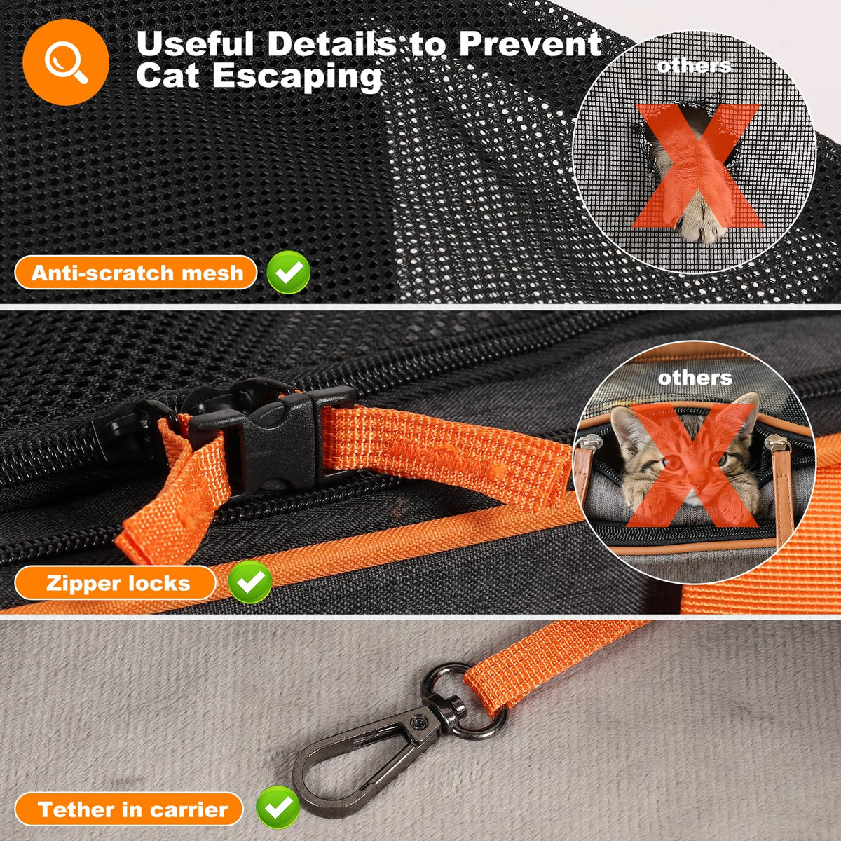 Expandable Large Cat Carrier I58424