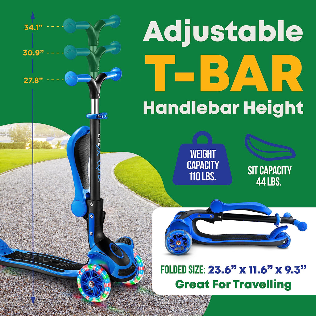 3 Wheel Foldable Kids Scooter with LED Wheels T665