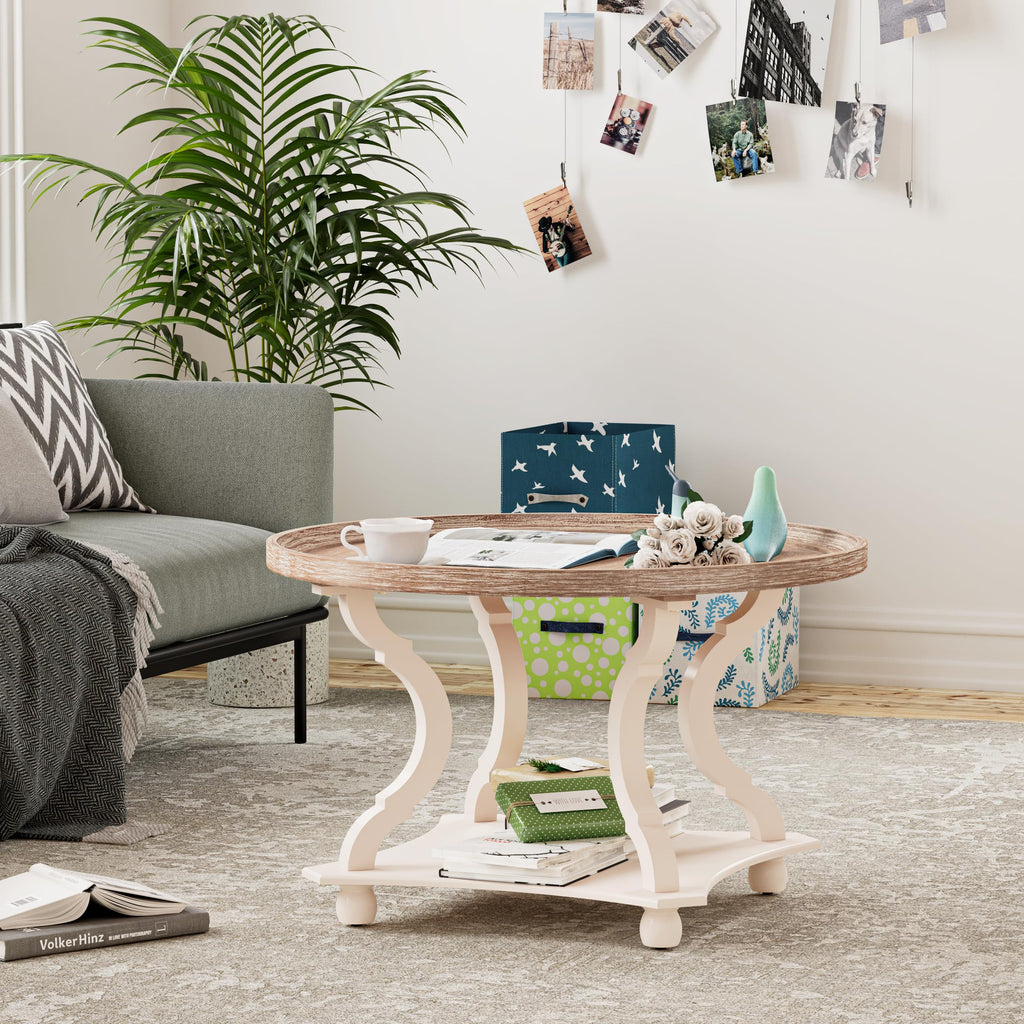 Round Wood Coffee Table U95100