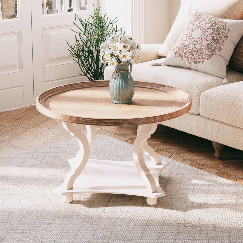 Round Wood Coffee Table U95100