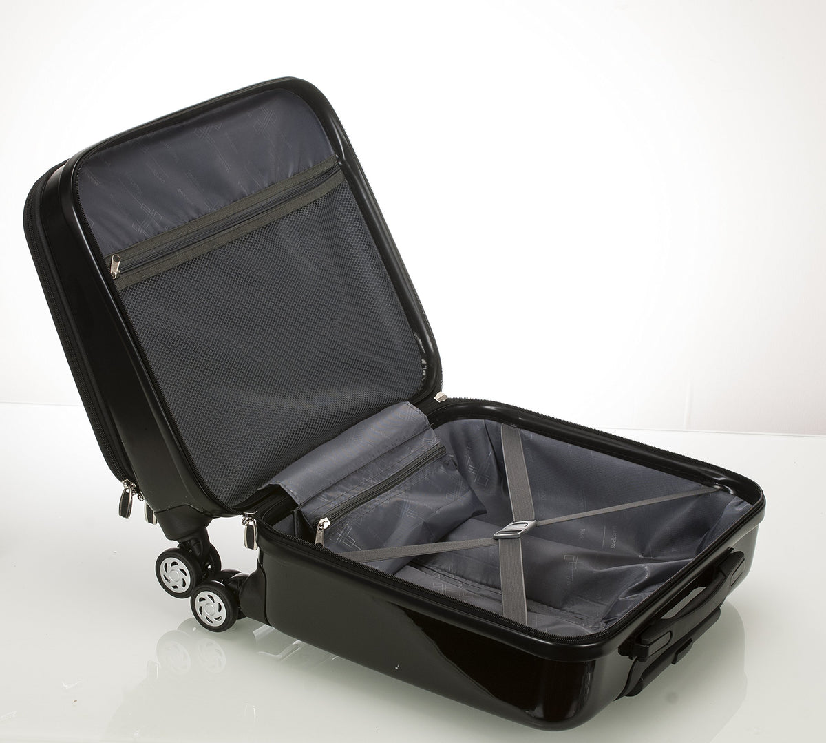 Hardside Rolling Computer Case, Carry-On, Black T53730