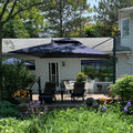 10FT Double Top Navy Blue Cantilever Umbrella K6063