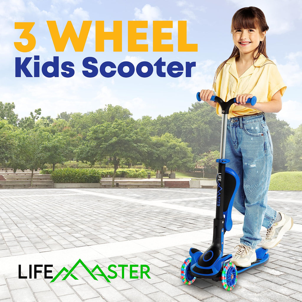 3 Wheel Foldable Kids Scooter with LED Wheels T665